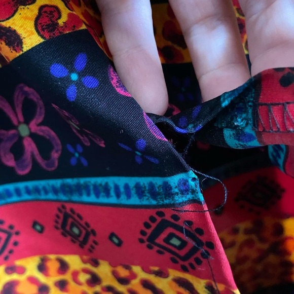 Sag Harbor Vintage Multicolor Patterned Dress - Picture 4 of 8